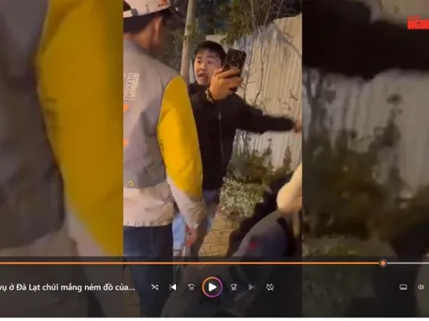 CLIP: Tài xế văng tục, ném đồ của khách du lịch gây phẫn nộ ở Đà Lạt