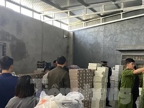 Tạm giữ kho hàng tiêu dùng không rõ nguồn gốc, xuất xứ