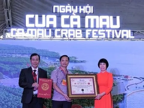 Xác lập kỷ lục 69 món ngon chế biến từ cua Cà Mau