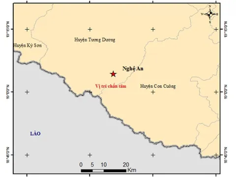 Động đất 4.1 độ richter, nhiều nơi bị rung lắc
