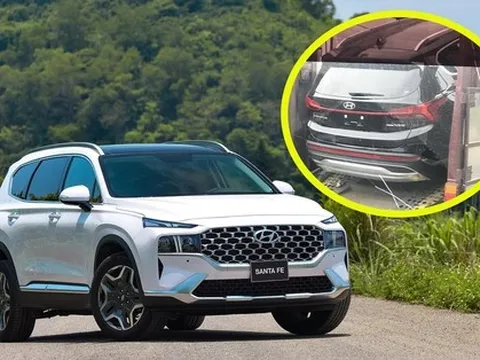 Hyundai Santa Fe hybrid lộ diện ngoài đời thực ở Việt Nam: Phiên bản sắp bán cạnh tranh Sorento hybrid