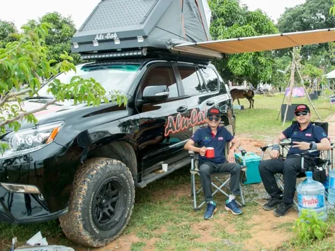 Cắm trại trước thềm Gala Car Choice Awards 2022: Nhiều bán tải, nhà di động tham dự