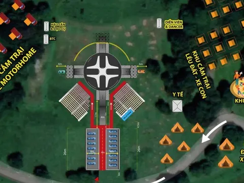 Bản đồ Gala Car Choice Awards 2022: Khách mời di chuyển bằng xe điện, hai khu vực cắm trại