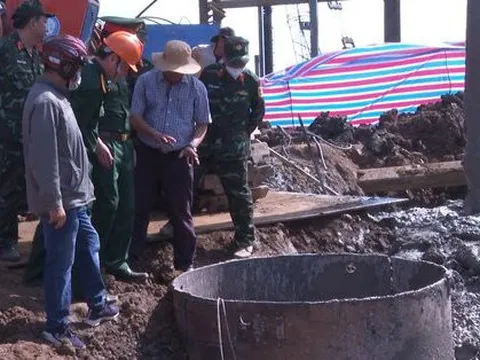 Sắp hoàn tất việc cứu nạn bé trai lọt vào trụ bê-tông sâu 35 m