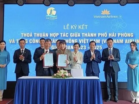 Vietnam Airlines và UBND Tp.Hải Phòng ký kết thỏa thuận hợp tác