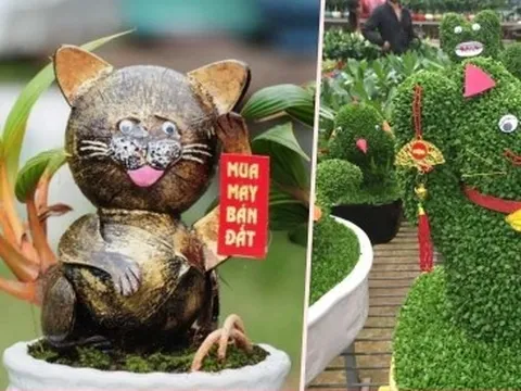 Quà tặng hình mèo đủ loại tràn ngập thị trường đón Tết Quý Mão