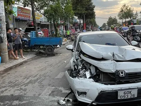 Điều tra vụ Phó Giám đốc Sở Nội vụ tỉnh Đồng Nai lái ôtô va chạm với 3 xe khác