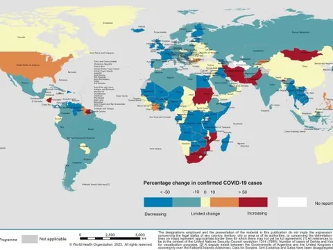 COVID-19: Khu vực có Việt Nam chiếm 58% số ca mắc toàn cầu