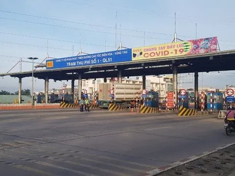 Hình ảnh chính thức tạm dừng thu phí tại các trạm BOT Quốc lộ 51
