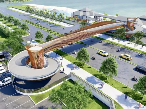 Khởi công cầu vượt đi bộ tuyến đường ven biển đầu tiên ở Đà Nẵng
