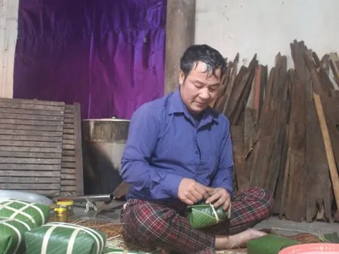 Làng nghề bánh chưng lớn nhất Nghệ An hối hả vào vụ Tết