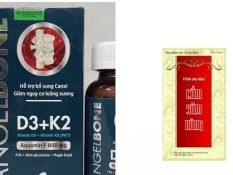 Bộ Y tế cảnh báo 5 thực phẩm bảo vệ sức khỏe vi phạm quảng cáo