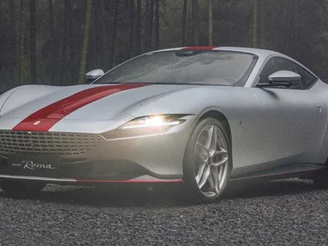 Ferrari Roma phiên bản đặc biệt có bộ ấm trà, hộp xì gà và cả... diều trong xe