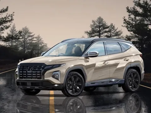 Hyundai Tucson 2024 lần đầu lộ diện: Ra mắt trong năm nay, tăng sức đấu Kia Sportage và Mazda CX-5