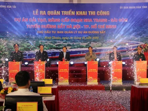 Thủ tướng phát lệnh thi công dự án đường sắt Nha Trang - Sài Gòn