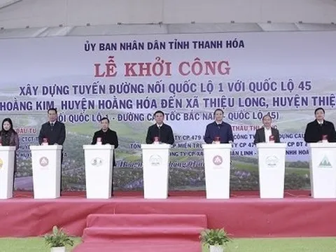 Thanh Hoá: Khởi công tuyến đường nối hai quốc lộ hơn 1.400 tỷ đồng