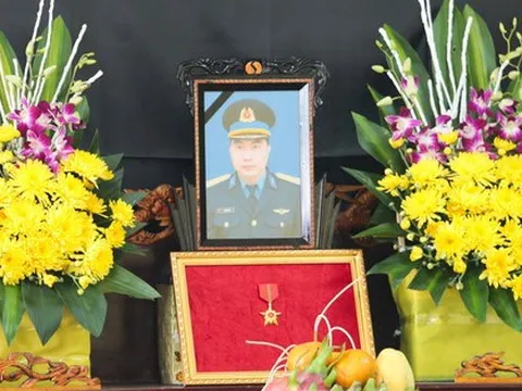 Phi công Su-22 hi sinh khi huấn luyện chiến đấu được truy phong quân hàm lên thiếu tá