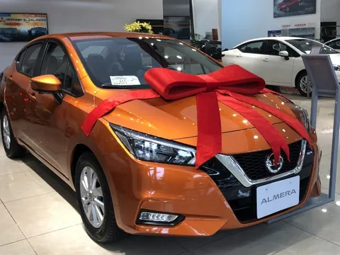 Bảng giá xe Nissan tháng 1: Nissan Almera được giảm 100% lệ phí trước bạ từ nhà phân phối