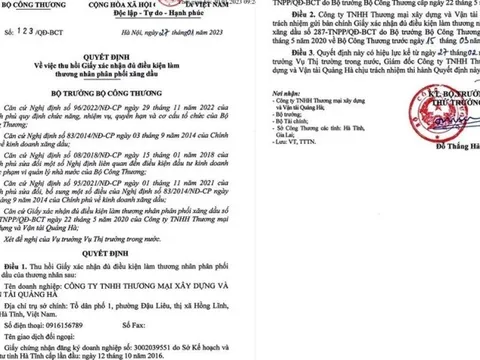 Hà Tĩnh: Một công ty bị thu hồi giấy phép phân phối xăng dầu