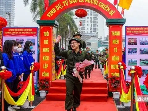 Hà Nội: Hơn 4.200 tân binh hào hứng lên đường nhập ngũ