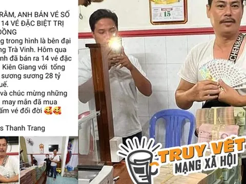 Xôn xao đại lý bán 14 tờ vé số trúng giải đặc biệt 28 tỉ đồng