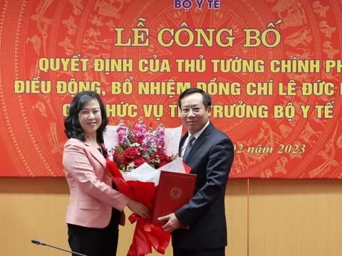 Công bố quyết định điều động, bổ nhiệm tân Thứ trưởng Bộ Y tế