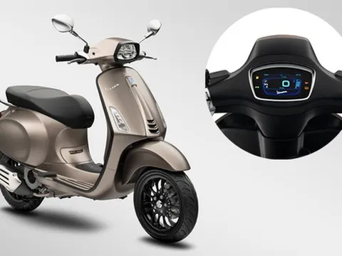 Vespa Sprint tại Việt Nam đã có màn hình lớn: Giá gần 99 triệu đồng, đắt hơn SH