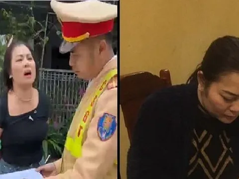 Người phụ nữ vò nát biên bản, lăng mạ cảnh sát sẽ phải đối diện hình phạt nào?