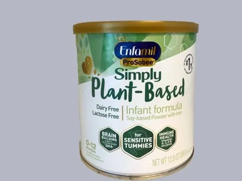 Lo nhiễm khuẩn, Mỹ thu hồi 145.000 hộp sữa bột Enfamil ProSobee