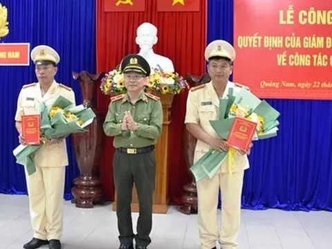 Công an Quảng Nam điều động, bổ nhiệm hàng loạt nhân sự chủ chốt