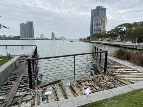 Bến du thuyền trăm tỉ bên sông Hàn đầy rác