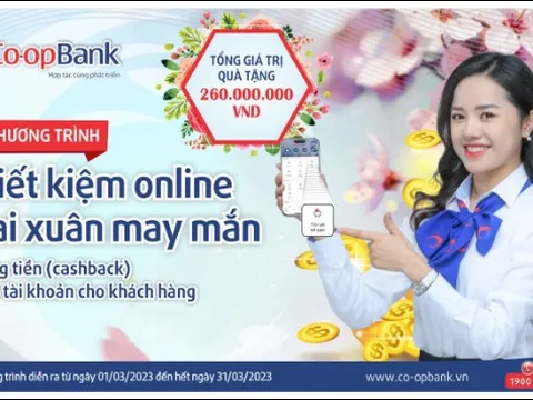 Co-opBank tưng bừng triển khai chương trình "Tiết kiệm Online, khai xuân may mắn"