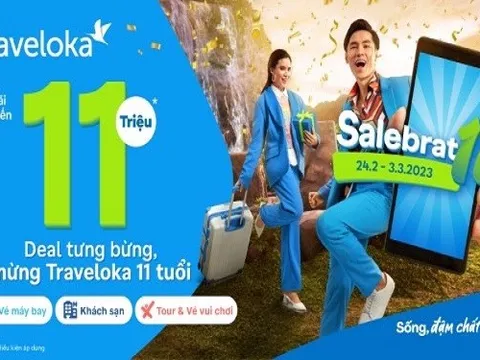 Traveloka dành nhiều cơ hội giảm giá sốc cho khách du lịch nhân sinh nhật 11 năm