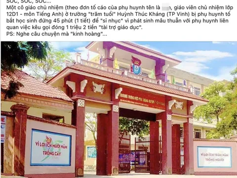 Xôn xao việc nữ giáo viên “miệt thị” học sinh vì tiền "tài trợ giáo dục"