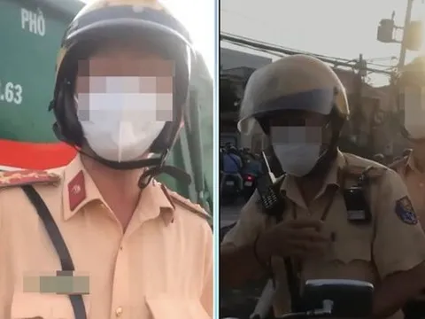 Xác minh clip CSGT hất tay làm rơi điện thoại của người vi phạm