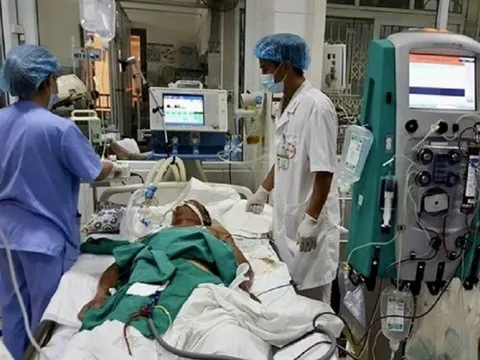 Một người bán tiết canh mắc liên cầu lợn