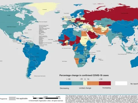 COVID-19: WHO "tô đỏ" thêm nhiều quốc gia, công bố kết quả nghiên cứu XBB.1.5