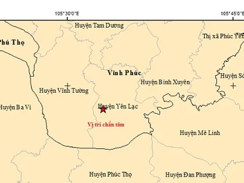 Xảy ra động đất giáp Hà Nội