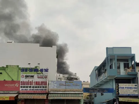 TP HCM: Phong toả hiện trường vụ cháy nhà ở quận Bình Thạnh