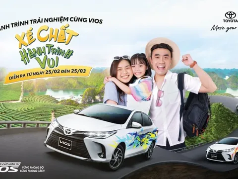 Toyota Vios tri ân khách hàng hành trình trải nghiệm tại 8 tỉnh thành