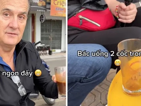 Lần đầu thử cà phê Việt Nam, vị khách Tây uống liền 2 cốc trong 10 phút, còn khẳng định ngon hơn ở nhiều nước khác