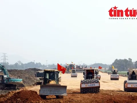 Tăng tốc thi công, đảm bảo tiến độ cán đích cao tốc Quốc lộ 45 - Nghi Sơn