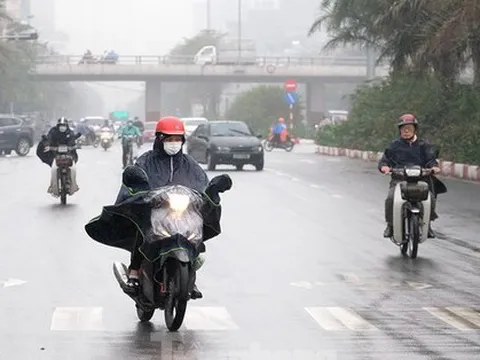 Từ đêm nay, miền Bắc chuyển mưa phùn