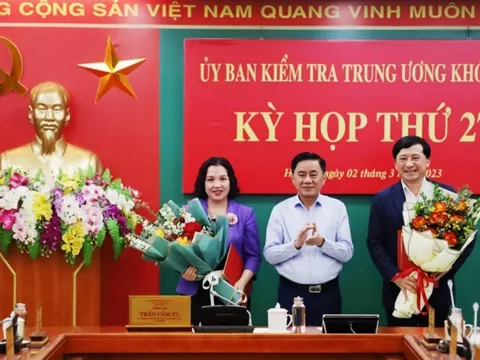 Bộ Chính trị chuẩn y 2 Phó Chủ nhiệm Ủy ban kiểm tra Trung ương khóa XIII
