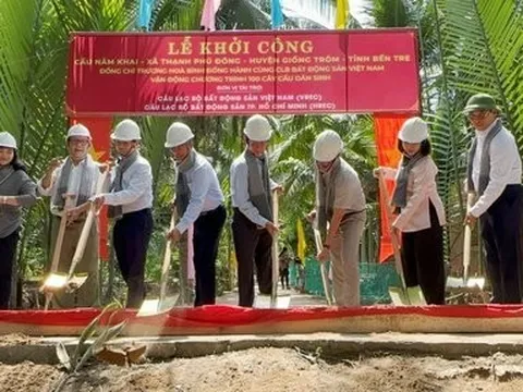 Khởi công cầu từ thiện do nguyên Phó Thủ tướng Trương Hòa Bình vận động