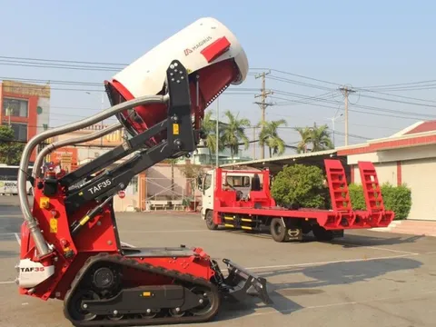 Cận cảnh “siêu” robot chữa cháy tại tỉnh Bình Dương