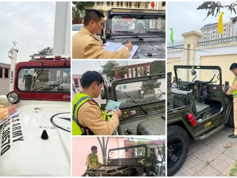 Xôn xao hình ảnh nhiều người đẹp ngồi trên xe Jeep treo cờ nước ngoài, tài xế mặc rằn ri