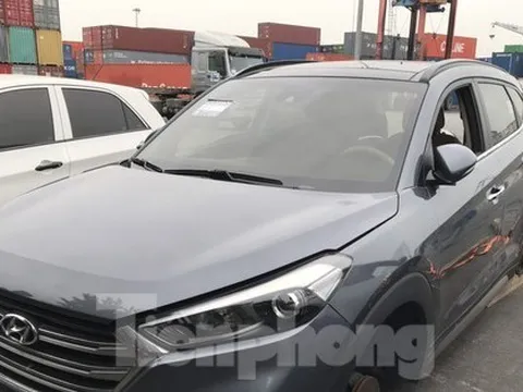 Tịch thu 9 ô tô Hàn Quốc quá cảnh Hải Phòng ‘dính’ lỗi nặng