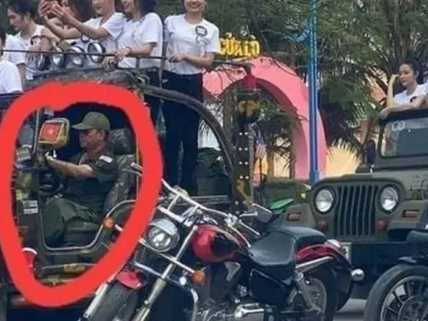 Vụ dàn người đẹp ngồi xe Jeep cắm cờ nước ngoài, tài xế mặc rằn ri: Tạm giữ 6 chiếc xe