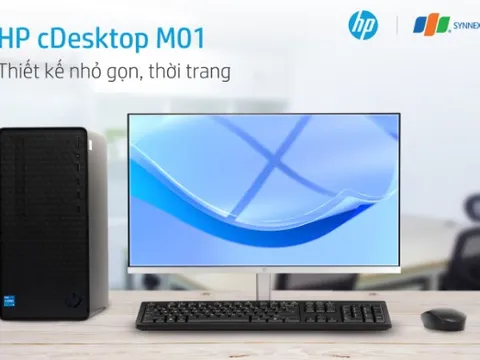 HP cDesktop M01: Thiết kế tối giản, đa dạng kết nối